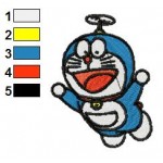 Doraemon 15 Embroidery Design